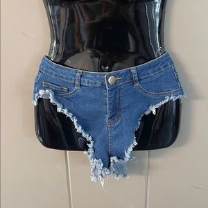Jeans Cut Off Booty Shorts Hot Pants Rave Indie Sleaze Festival Daisy Dukes